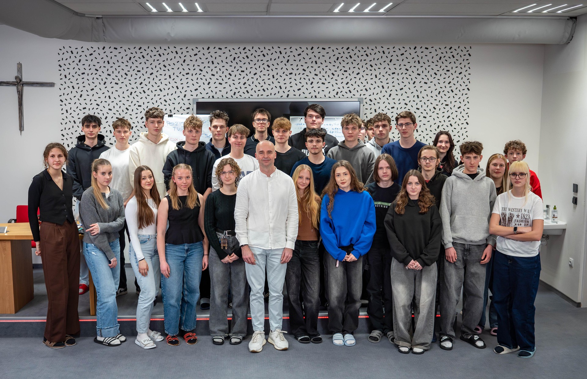 Inspirativní setkání s Janem Staňkem na Biskupském gymnáziu