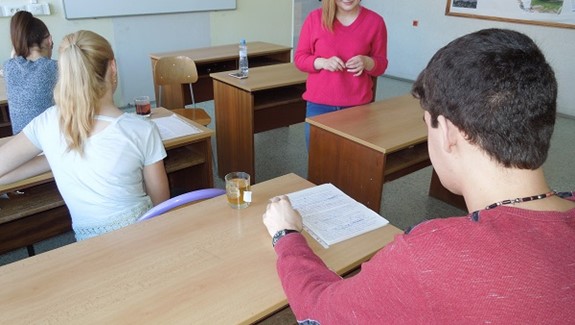 Závěr projektu s rodilou mluvčí